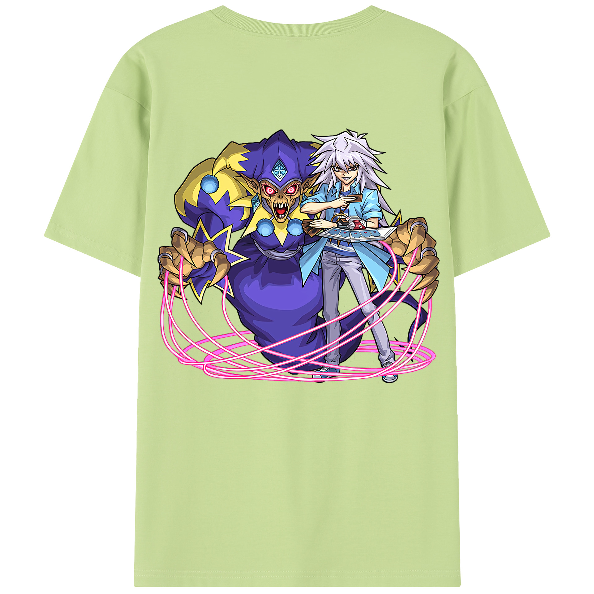 （画像用） 遊☆戯☆王 Yu-Gi-Oh! 綿100％半袖Tシャツ（背面プリント）